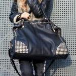 [grhmf2200011]Fashion Diamond Rivets Shoulder Messenger Handbag