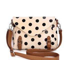 [grdx02180]Retro cute Polka Dot Messenger Bag shoulder bag