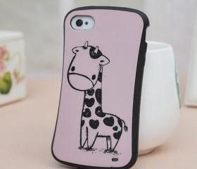 [grdx00069]New Cartoon Giraffe Case for Iphone 4/4s