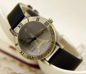 [grhmf215000015]Retro Eiffel Tower watch